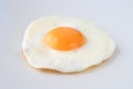 Traditional fried egg isolated
