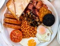 Traditional full english breakfast Royalty Free Stock Photo