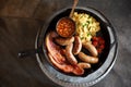 Traditional Full English cooked breakfast Royalty Free Stock Photo