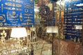 Traditional furniture decoration shop in Rome, Italy