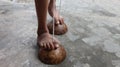 Traditional game of coconut shells