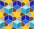 Traditional geometric colorful arabic islamic seamless pattern