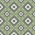 Traditional Geometric seamless Ethnic pattern in swithing rectangle style and crossing stripe line zigzag. Colorful of yellow gray Royalty Free Stock Photo