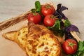 Traditional Georgian dish of cheese-filled bread