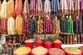 Traditional georgian homemade sweets churchkhela food market