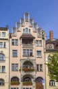 Traditional German architecture building in Munich Royalty Free Stock Photo