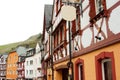 Traditional german buildings in Bernkastel-Kues on the river Mosel in Germany