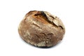 German dark bread on white background Royalty Free Stock Photo