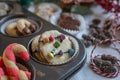 Traditional German home made Christmas Cookies Royalty Free Stock Photo