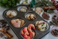 Traditional German home made Christmas Cookies Royalty Free Stock Photo