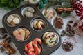 Traditional German home made Christmas Cookies Royalty Free Stock Photo