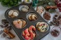 Traditional German home made Christmas Cookies Royalty Free Stock Photo