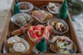 Traditional German home made Christmas Cookies Royalty Free Stock Photo