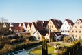 Traditional German houses in Rothenburg ob der Tauber in Germany. European city. Architecture. Royalty Free Stock Photo