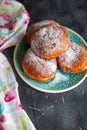 Traditional German Krapfen, Berliner or donuts Royalty Free Stock Photo