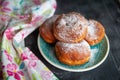 Traditional German Krapfen, Berliner or donuts Royalty Free Stock Photo