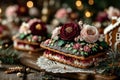 Traditional German lebkuchen Christmas cookies Royalty Free Stock Photo