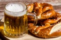 Traditional German pretzels