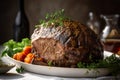 Traditional German roast called \'Sauerbraten\'.