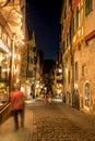 Traditional German Street nightlife