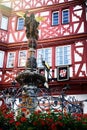 Traditional German timber frame house in Bernkastel-Kues Royalty Free Stock Photo