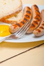 Traditional German wurstel sausages Royalty Free Stock Photo