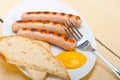 Traditional German wurstel sausages Royalty Free Stock Photo