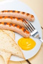 Traditional German wurstel sausages Royalty Free Stock Photo