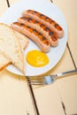 Traditional German wurstel sausages Royalty Free Stock Photo