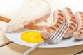 Traditional German wurstel sausages Royalty Free Stock Photo