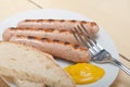 Traditional German wurstel sausages Royalty Free Stock Photo