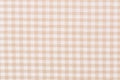 Traditional gingham pattern in light red color. Royalty Free Stock Photo