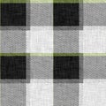 Traditional gingham plaid woven linen texture. Seamless winter style weave checkered effect. British farmhouse tweed