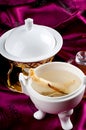 Traditional Ginseng Soup Royalty Free Stock Photo