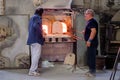 Traditional glass factory on the island of Murano near Venice