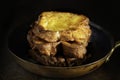 Traditional golden fried french toast breakfast Royalty Free Stock Photo