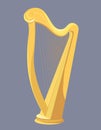 Traditional golden harp.