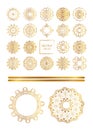 Traditional golden vector decor