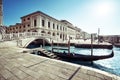 Traditional gondola on Canal Grande, San Marco, Venice