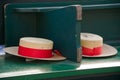 Traditional Gondolier's straw hats in Venice