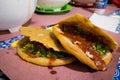 Traditional Gorditas served with Salsa