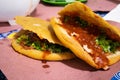 Traditional Gorditas served with Salsa