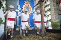 Traditional grape stomp in Sherry Royalty Free Stock Photo