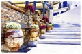 Charming Greek taverns and streets