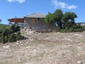 Traditional greece house in Theologos (thassos) Royalty Free Stock Photo