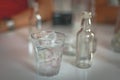 Traditional Greek alcohol drink - Tsipouro Royalty Free Stock Photo