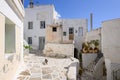 Traditional Greek architecture in Lefkes village Royalty Free Stock Photo