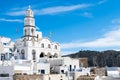 Traditional greek architecture in Pyrgos village, Santorini island, Greece Royalty Free Stock Photo