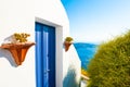 Traditional greek architecture on Santorini island, Greece Royalty Free Stock Photo