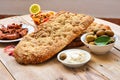 Traditional greek bread ( lagana ),Clean Monday food